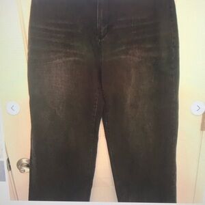 Tribal Wide Leg Crop Jeans size 10